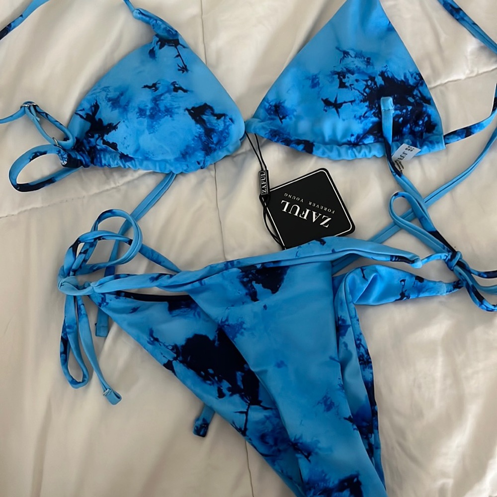 Blue bikini